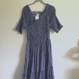 New w/Tag Orange Creek Smocked Maxi Dress